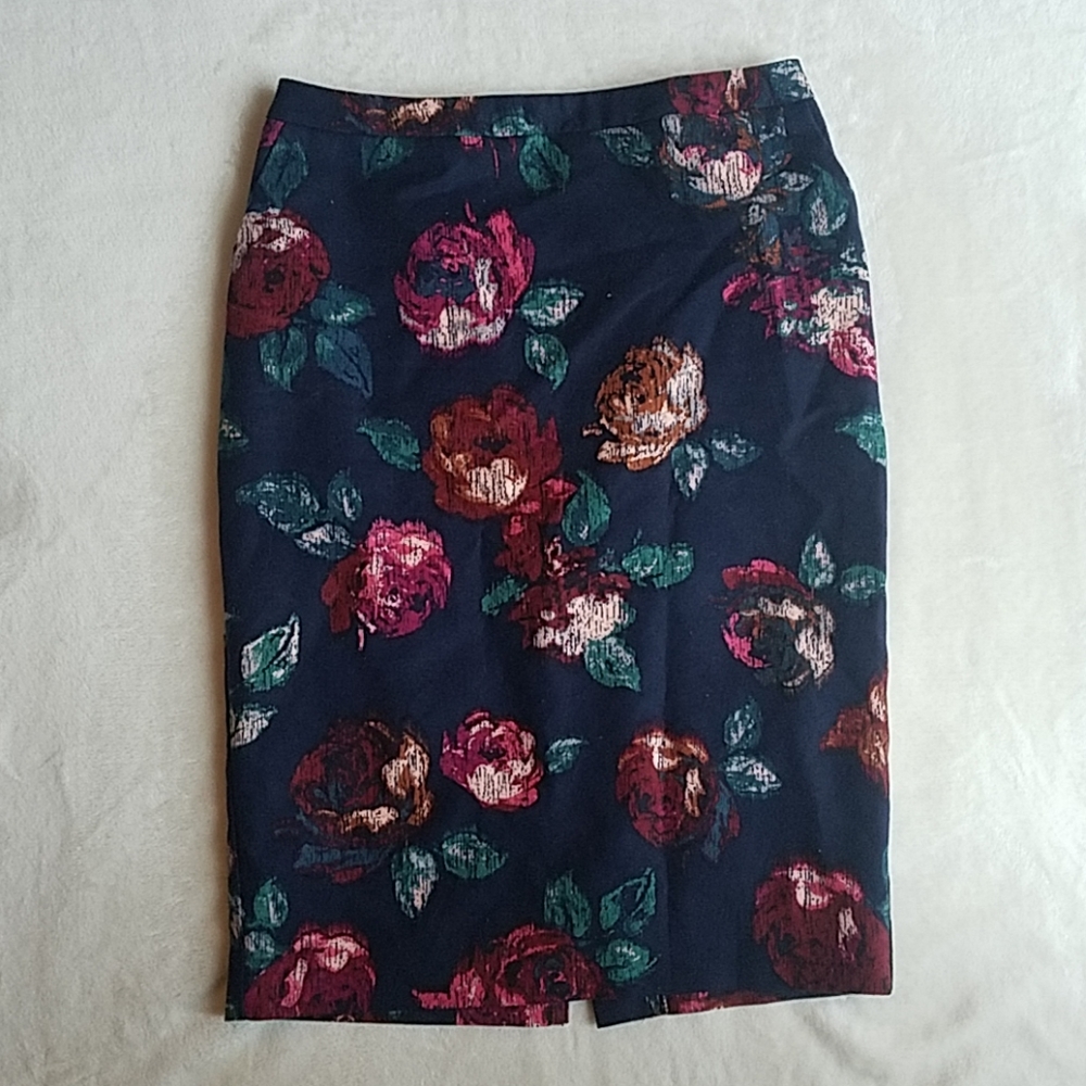 Rose pencil skirt